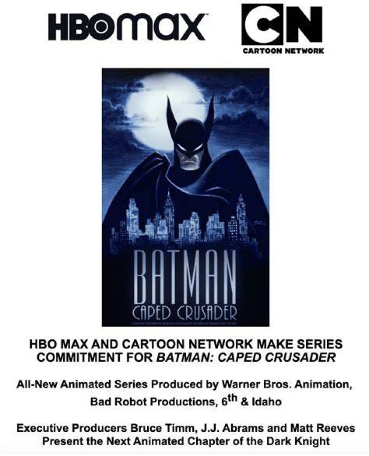 Caped Crusader, Announced For HBO Max