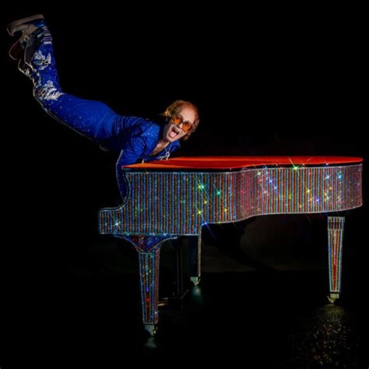 Elton John floating in Rocketman
