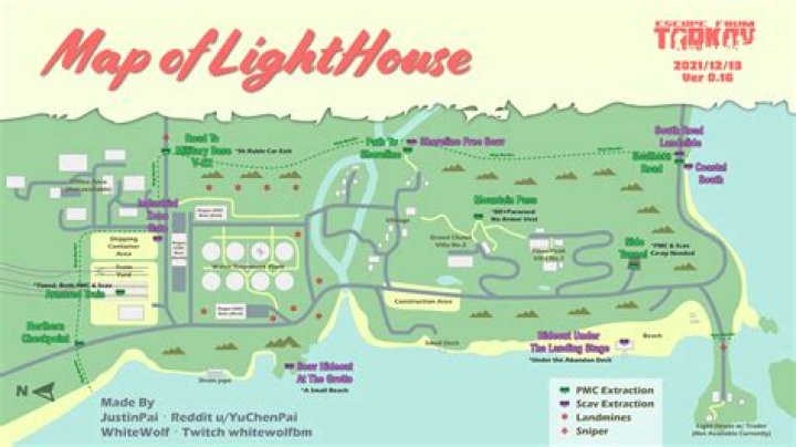 Lighthouse map with highlighted area for Terragroup Trail part 2